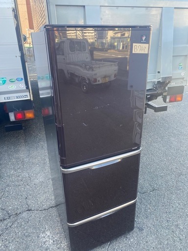 NO B748?福岡市内配送設置無料✨?シャープ SHARP プラズマクラスター搭載冷蔵庫 （350L・どっちもドア） 3ドア ダーク