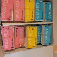 【新品・コクヨ 単語カード詰め合わせ】青・ピンク・黄 計30冊セット／一部抜けありの画像