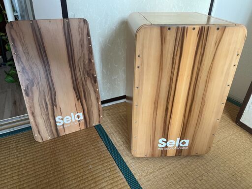 【値下げ】Sela カホン一式 ¥10,000｜ケース・新品フロント・ブラシ付き｜直接取引のみ