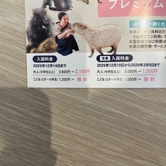 決定‼️那須どうぶつ王国割引券の画像