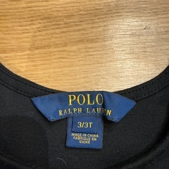 ポロラルフローレン　ワンピース　黒　3歳前後の画像