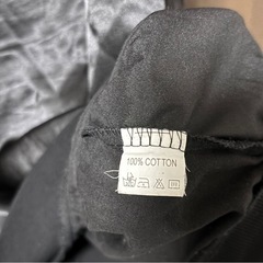 黒のパーカー　シースルー　コットン100の画像