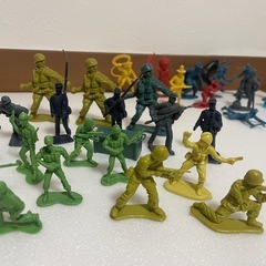 軍隊のミニチュアフィギュアの画像