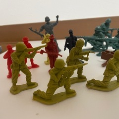 軍隊のミニチュアフィギュアの画像