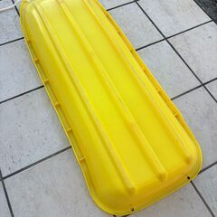 【激安700円】雪遊びの主役！特大スノーボート（そり）イエロー｜引き取り限定！の画像