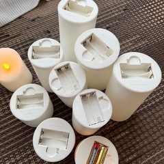 LEDキャンドル10個　全て点きますの画像