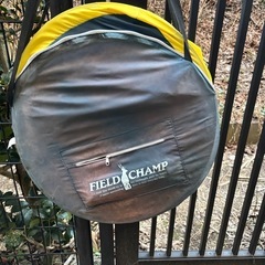 軽な日除けに！ワンタッチテント ペグ付き フィールドチャンプの画像