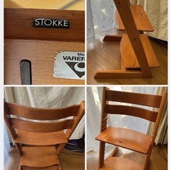 値下げしました　 STOKKEストッケ　KATOJI　キッズチェア セットの画像