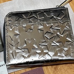 定価22000円／日本製／coquette ダークシルバー本革財布／一度使用の画像