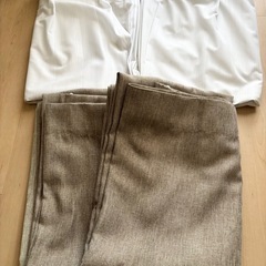 遮光カーテン& ミラーレース 4枚組 幅100cm× 丈185cmの画像