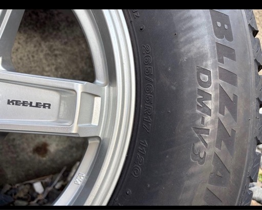 ✨引き取り限定！ブリヂストンBLIZZAK DM-V3 265/65R17 