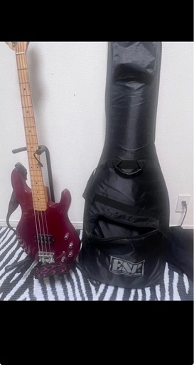 エレキベース 4弦 ESP AP シールド、フットチューナー、ケース付き