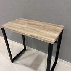 オシャレな PCデスク　木目柄ワークデスク 書斎デスクの画像