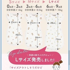 スワドルMサイズ3枚セットの画像