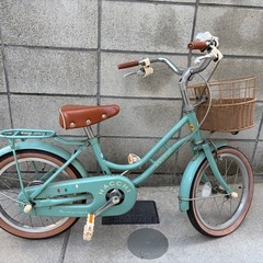 (前輪がパンクしてます)16インチ自転車の画像