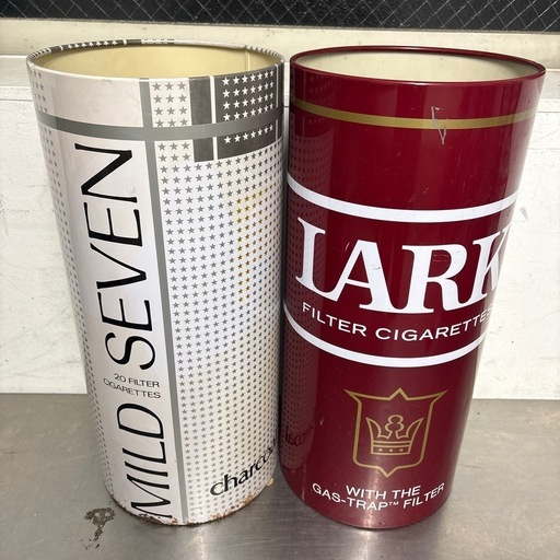 アンティーク昭和レトロゴミ箱‼️マイルドセブンラーク (♻️ガレージ