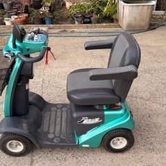 【シニアカー】SERIO 電動カート ターコイズ【引き取り限定】【説明書付】の画像