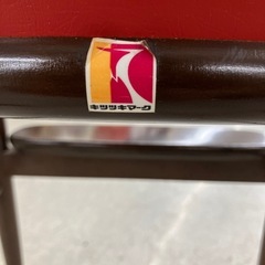 K2601-790 キツツキマーク ハイチェア レッド キズ汚れ有りの画像