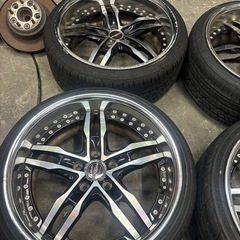 AME シャレン XF55 PCD114.318インチ 8.5j +20 4本 レアサイズ 深リム シャコタン ドリフト ssr bbs work ワークの画像