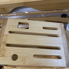 バンブー　ナイフスタンド+ラップホルダーの画像