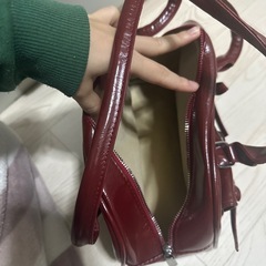 リボンバッグ 赤の画像
