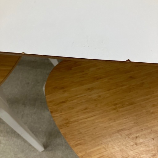 サ2601-791 IKEA ダイニングテーブルセット 椅子4脚付き ※バラ売り不可 キズ汚れ有り