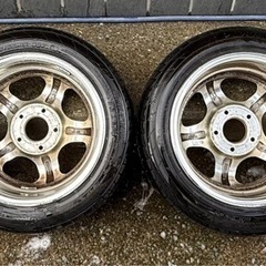 鍛造 WORK マイスター S1 2ピース 15インチ PCD114.3 5穴 ダンロップ エナセーブ  新品タイヤ付き！の画像