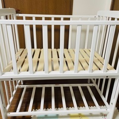 ミニベビーベッド  ヤトミ ナチュラル ホワイトの画像