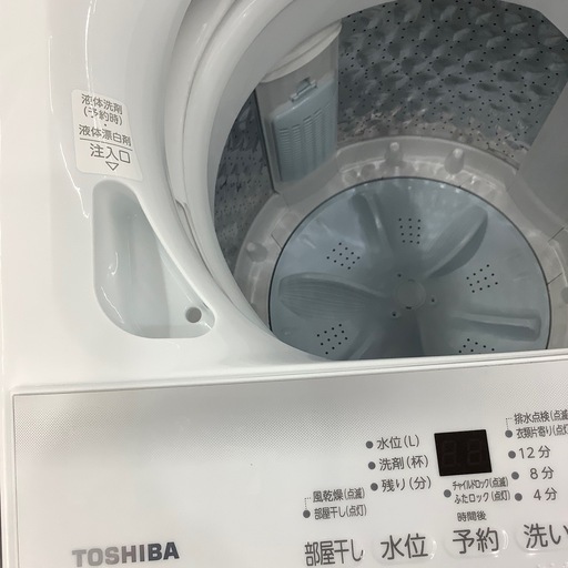 【6ヶ月間の動作保証付き】TOSHIBA 全自動洗濯機　AW-5GA2
