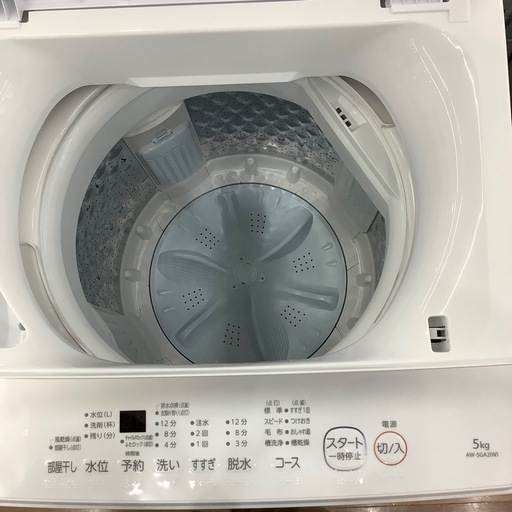 【6ヶ月間の動作保証付き】TOSHIBA 全自動洗濯機　AW-5GA2