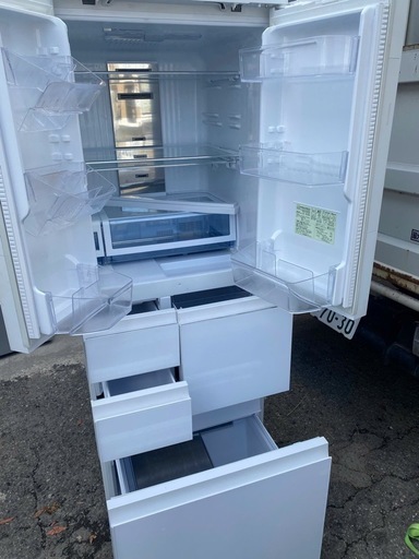 NO B684?福岡市内配送設置無料✨?SJ-AF50F-W 冷蔵庫 プラズマクラスター冷蔵庫 グラデーションホワイト [502L /