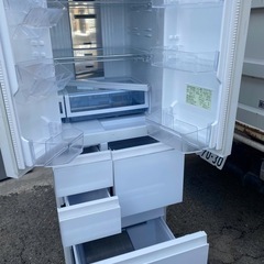 NO B684🌈福岡市内配送設置無料✨🌈SJ-AF50F-W 冷蔵庫 プラズマクラスター冷蔵庫 グラデーションホワイト [502L /6ドア /観音開きタイプ] 2020年の画像