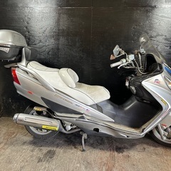 ★支払総額4.8万円★走行テスト済み！全国配送可能！ スズキ スカイウェイブ250 CJ43A リアボックス付き！ロングスクリーン！ 激安ビッグ！ちょっとした足に♪の画像