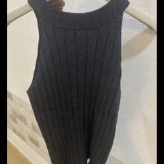 さりげないラメが上品。SPIRALGIRL リブタートルタンク〈新品未使用〉 の画像