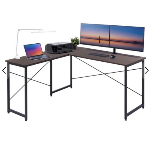 I741 ? 美品♪ サンワダイレクト L字型パソコンデスク ⭐ クリーニング済