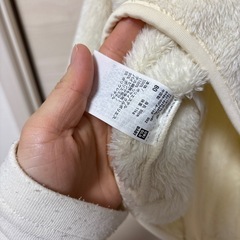 ユニクロ　フリース　80cm ホワイトの画像
