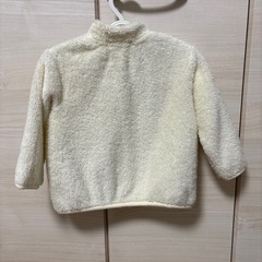 ユニクロ　フリース　80cm ホワイトの画像