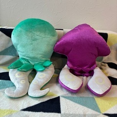 2つセット　スプラトゥーン　イカ　ぬいぐるみの画像