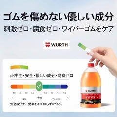【ドイツ製】WURTH(ウルト) 2L 高性能ウォッシャー液｜メタノール不使用・愛車に優しいの画像