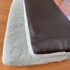 0円　クッション付きカバーリングソファ―ベッドの画像