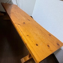 木製6人掛けダイニングテーブルセットの画像