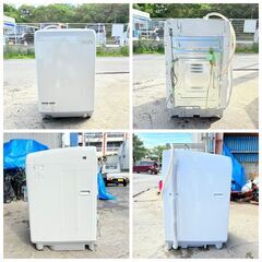 【❗️✨ファミリー向け✨❗️】2019年製　SHARP 8kg 洗濯機 ES-GV8C　インバーター搭載・動作確認済の画像