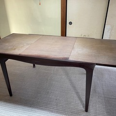 マルニ製　アンティーク　ダイニングテーブル、チェア5脚セットの画像