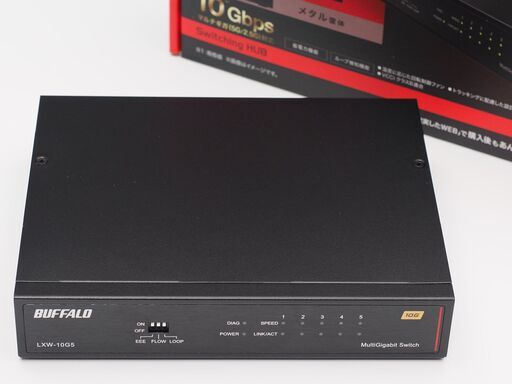 BUFFALO 10Gスイッチングハブ LXW-10G5
