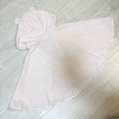 ミキハウス ポンチョ マント ホットビスケッツ 70〜90cm 女の子 ピンクの画像