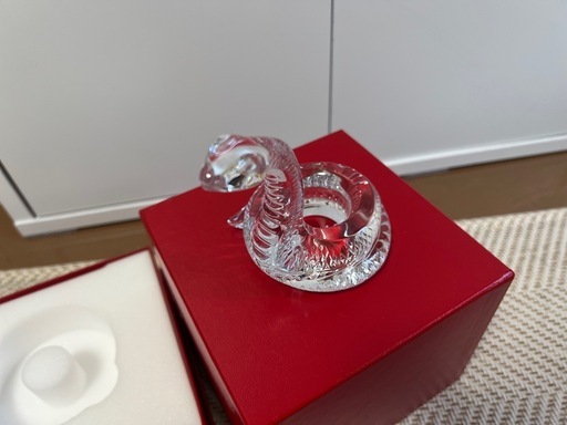 　2万2800円オフ　バカラ　蛇　置物