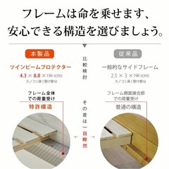 【ロフトベッド／デスク付き／コンセント・LEDライト付】ラスト2台の画像