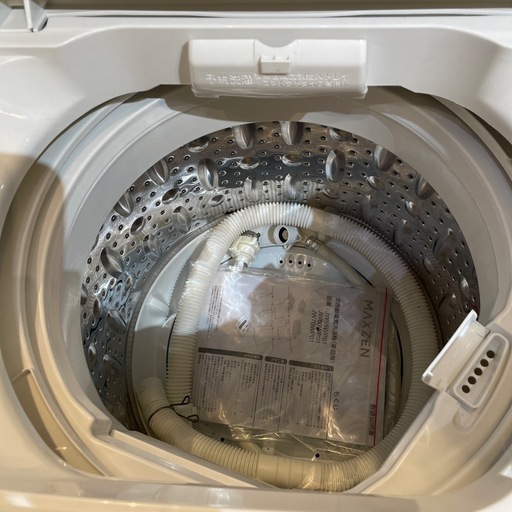 配送可【マクスゼン】6K洗濯機★2023年製　分解クリーニング済み/6ヶ月保証付き【管理番号0131】野