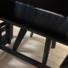 ニトリ 伸縮 ダイニングテーブル セットの画像