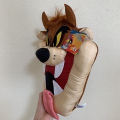 【新品／レア】 ルーニーテューンズ タスマニアンデビル 立体クッションの画像